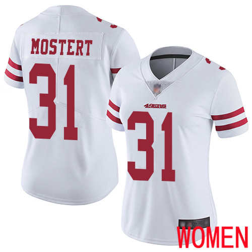 San Francisco 49ers Limited White Women Raheem Mostert Road NFL Jersey #31 Vapor Untouchable